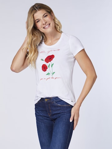Oklahoma Jeans T-Shirt in Weiß: predná strana