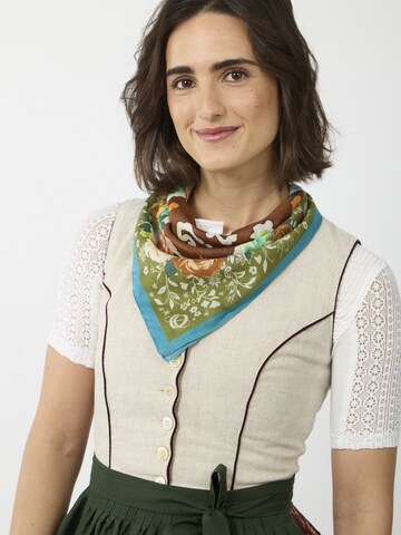 CODELLO Traditional Shawl in Green: front