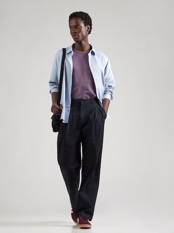 NORSE PROJECTS Loosefit Veckad byxa 'Hestur' i svart