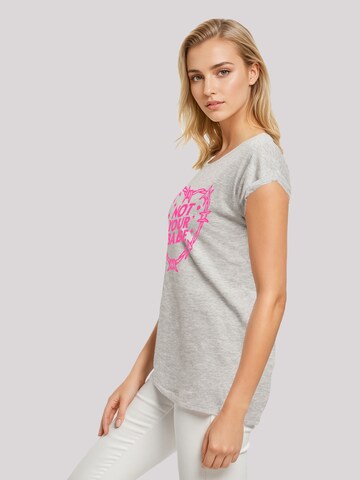 T-shirt 'Unabhängige Frau Not Your Babe Frauentag' F4NT4STIC en gris