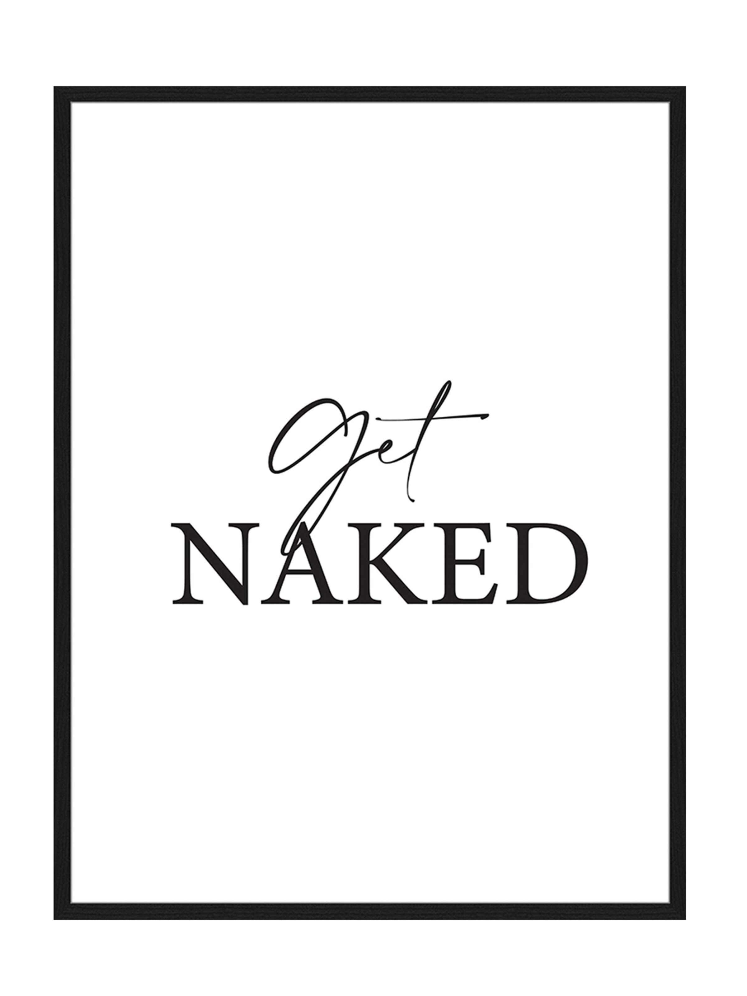 Liv Corday Image 'Get Naked' in White: front