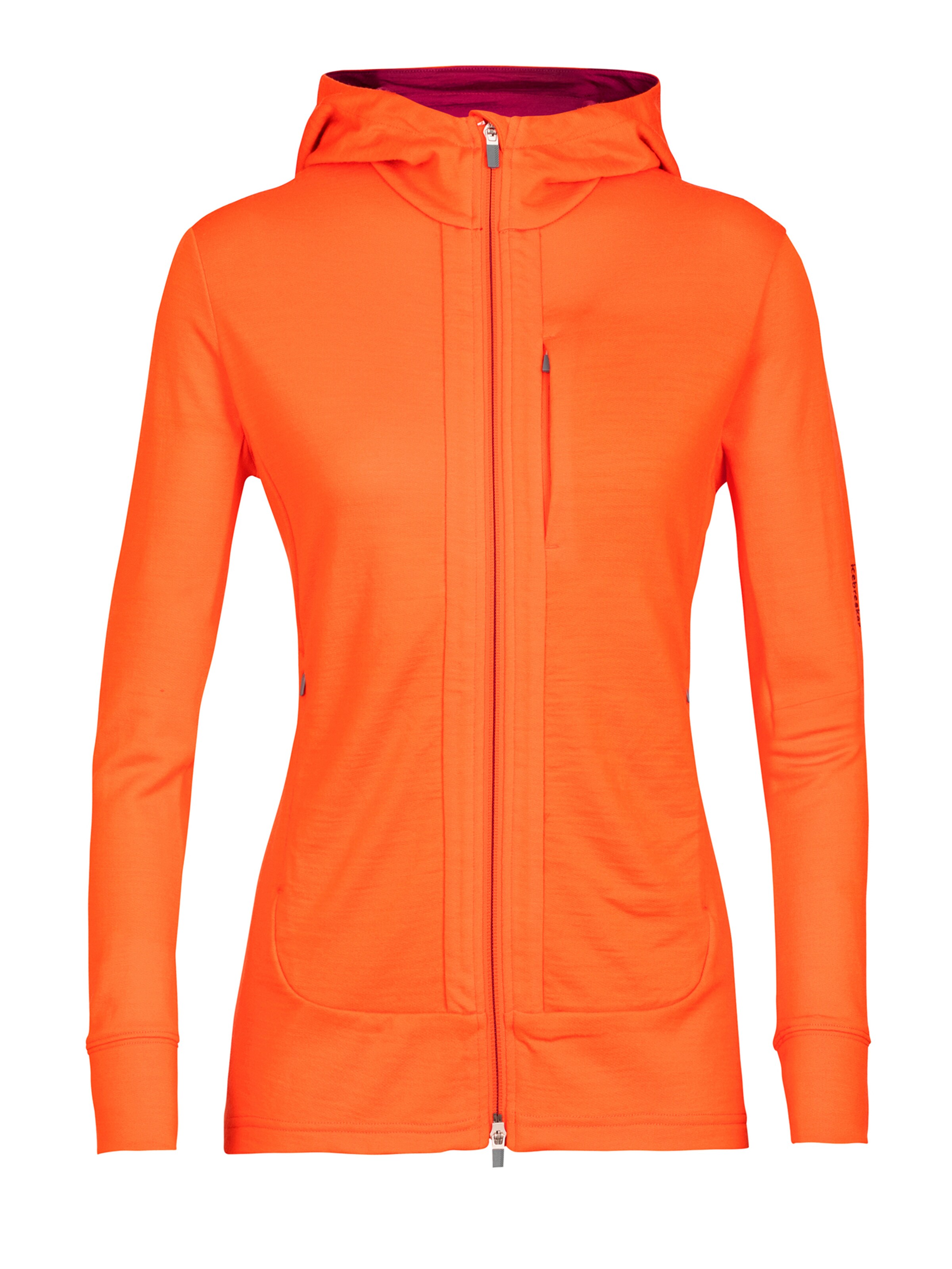 ICEBREAKER Sportsweatjacke' Quantum III' in Orange: Vorderseite