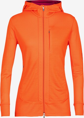 ICEBREAKER Športna majica ' Quantum III' | oranžna barva: sprednja stran