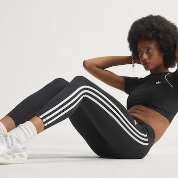 Skinny Pantaloni sport 'Superstar' de la ADIDAS PERFORMANCE pe negru