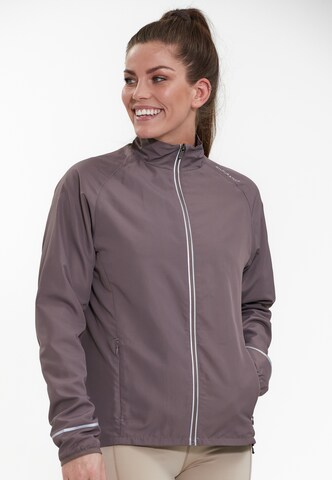 ENDURANCE Athletic Jacket 'Shela' in Brown: front