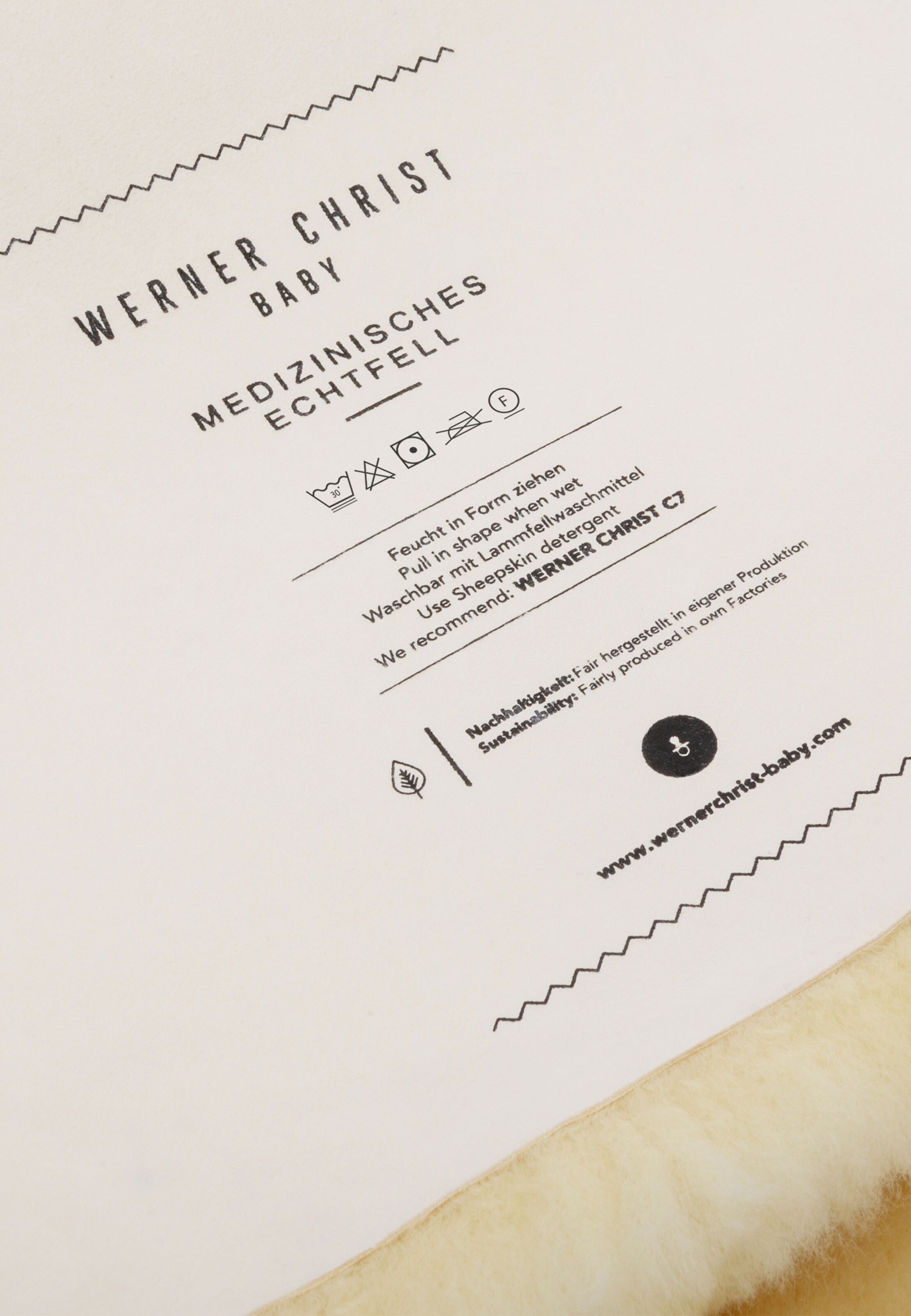 Werner Christ Baby Baby blanket 'BABYSWEET' in Yellow