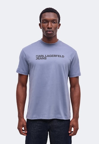 Tricou 'Essential' de la KARL LAGERFELD JEANS pe albastru: față