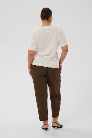 KAFFE CURVE Sweater 'KCbirthe' in White