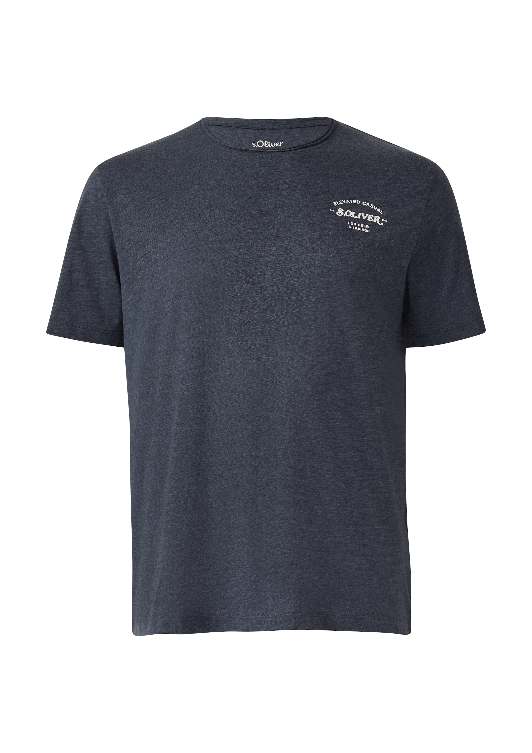 s.Oliver Men Big Sizes T-Shirt in Blau: Vorderseite