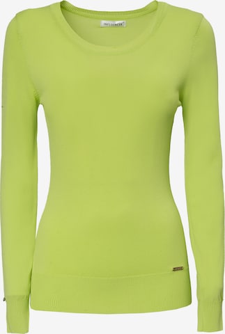 Pull-over Influencer en vert : devant