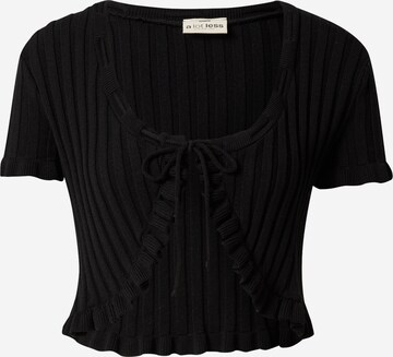 A LOT LESS Knit cardigan 'Nelly' in Black: front