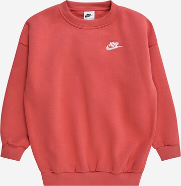 Nike Sportswear Mikina 'Club Fleece' - Červená: predná strana