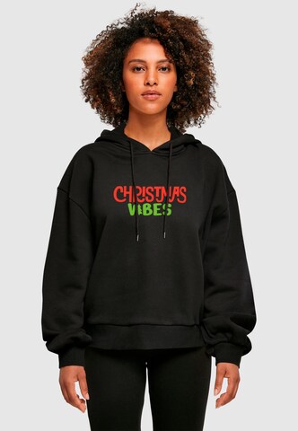 Sweat-shirt 'Christmas Vibes' Merchcode en noir : devant