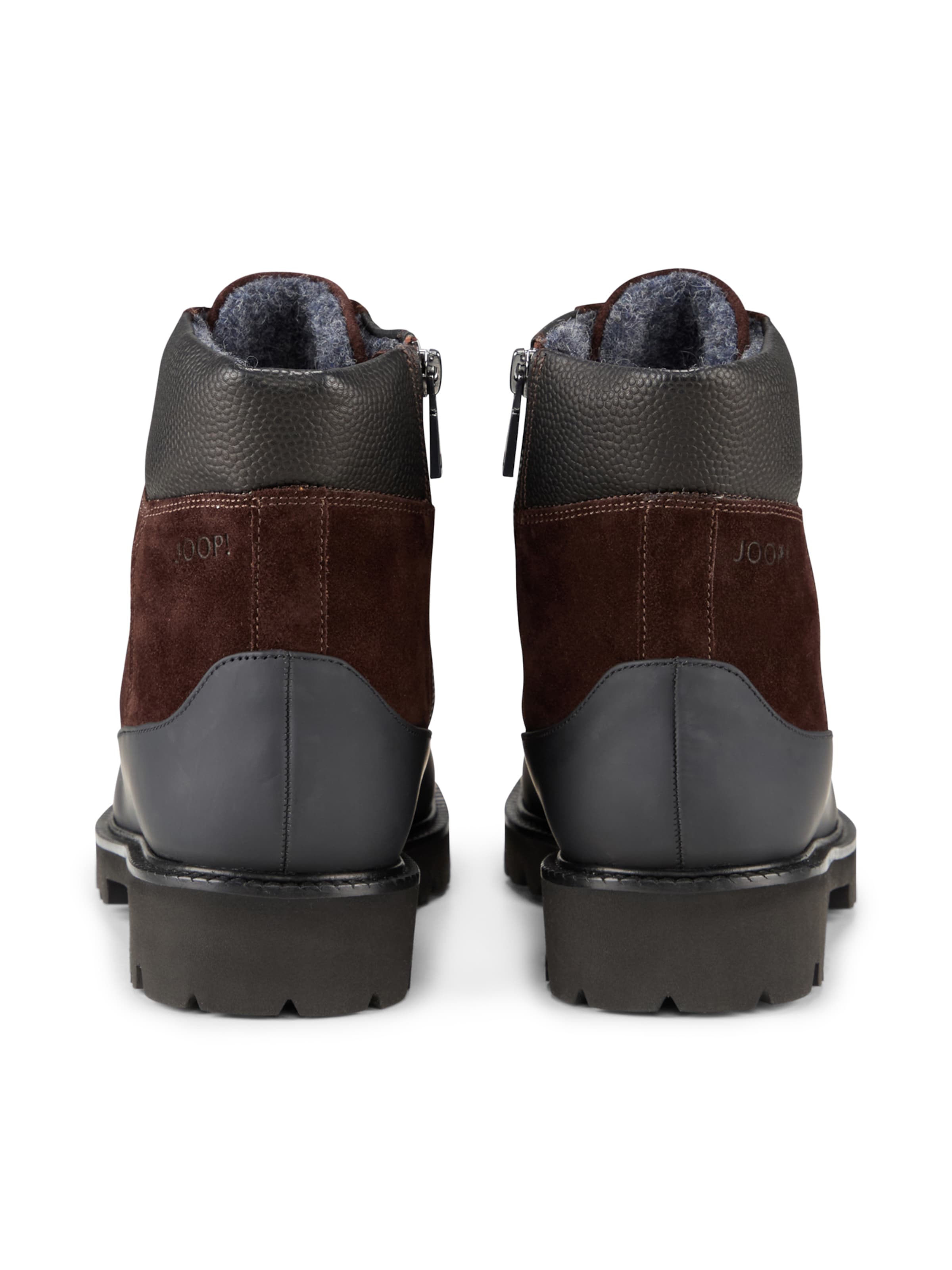 Boots stringati 'Hektor Velluto Misto' di JOOP! in marrone