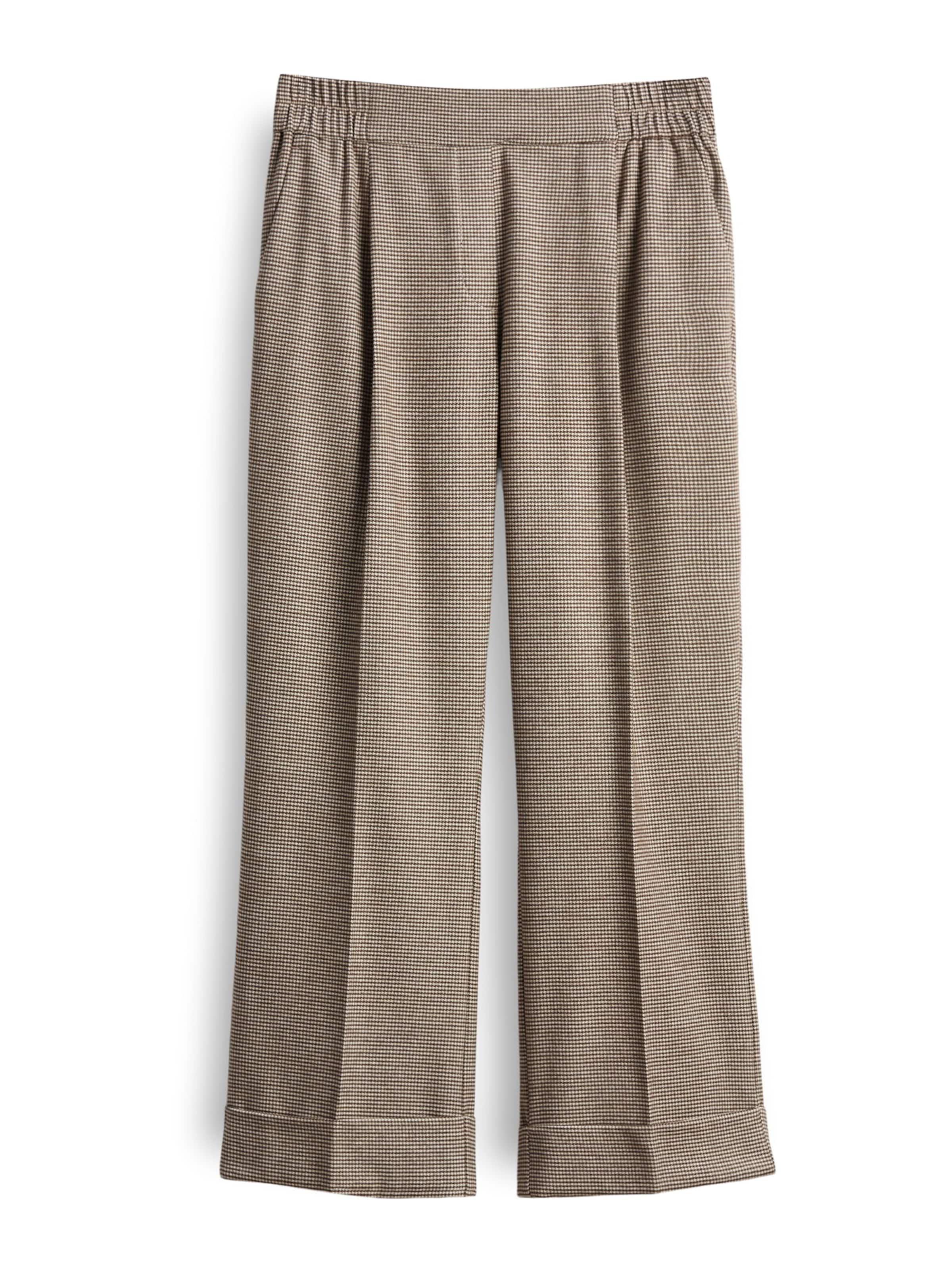 OPUS Regular Hose 'Maikito Pepita' in Braun: Vorderseite