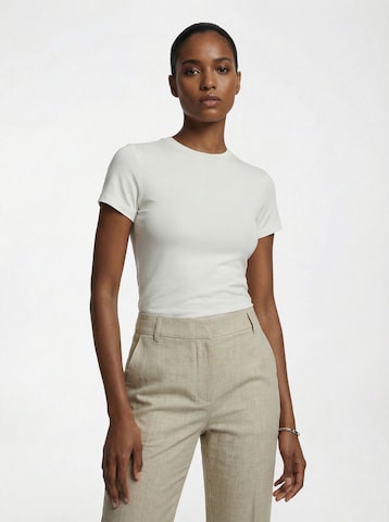 The Base Theory Тениска 'BABY TEE' в бяло: отпред