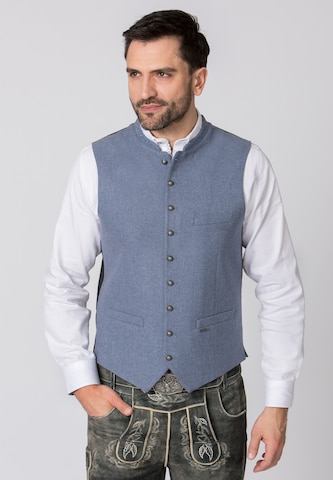 STOCKERPOINT Klederdracht gilet in Blauw: voorkant