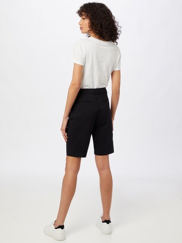 Freequent Slimfit Spodnie w kant 'ISABELLA' w kolorze czarny