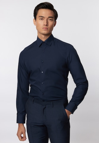 ROY ROBSON Slim Fit Hemd in Blau: predná strana