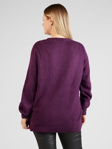 ONLY Carmakoma Pullover 'ALESSIA' in Lila