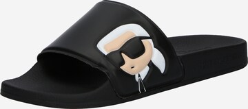 Zoccoletto di Karl Lagerfeld in nero: frontale