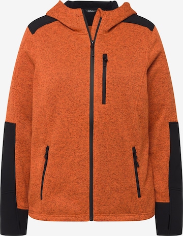 Veste de survêtement Ulla Popken en orange : devant