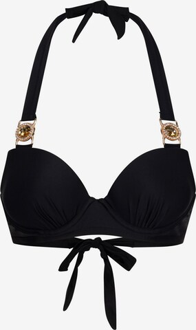 Moda Minx - Top de bikini 'Amour' en negro: frente