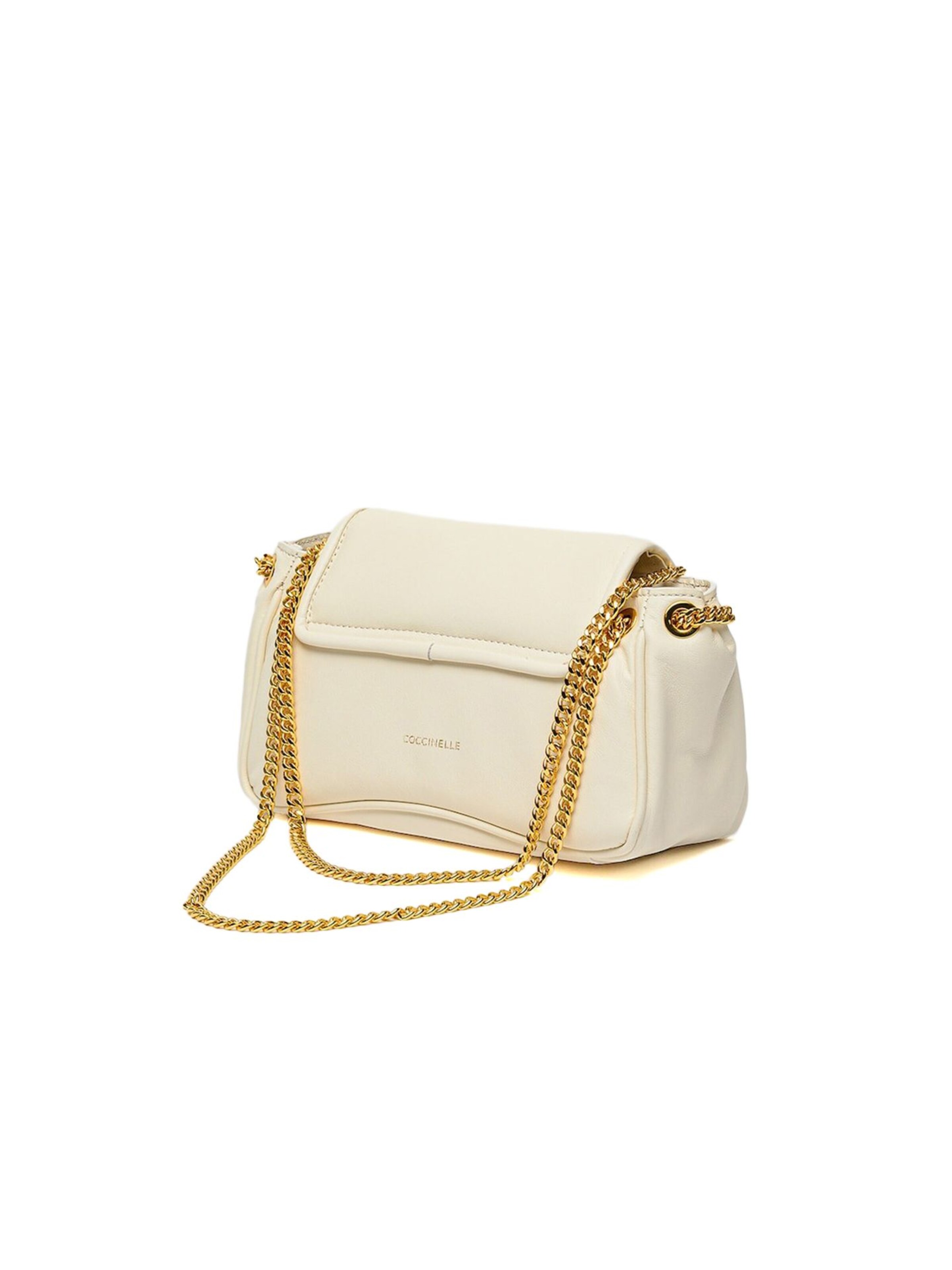 Coccinelle Handtasche 'Coccinelle C-Me Fluffy Handbag Puffy Smooth Leather'‌‌‌‌ in Weiß