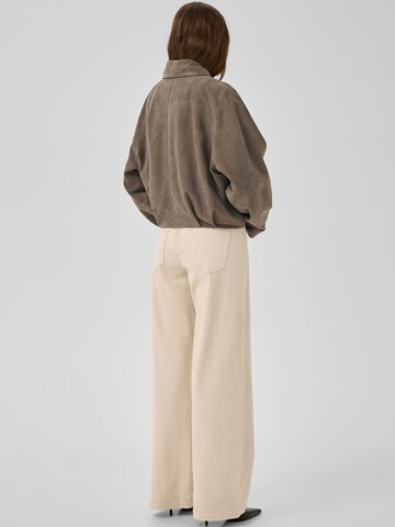 My Essential Wardrobe Wide leg Jeans 'LouisMW' in Beige