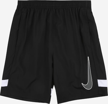 NIKE Regular Workout Pants 'Academy' in Black: front