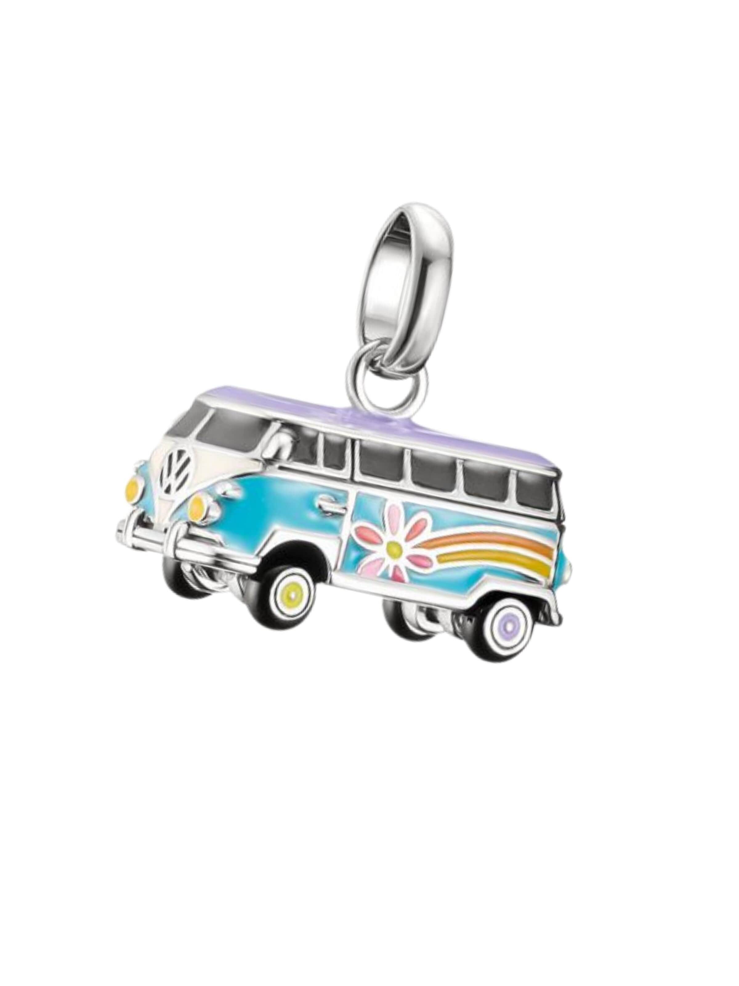 Pendentif 'Silberanhänger Charm Volkswagen Hippie Bus Connect' Thomas Sabo en mélange de couleurs