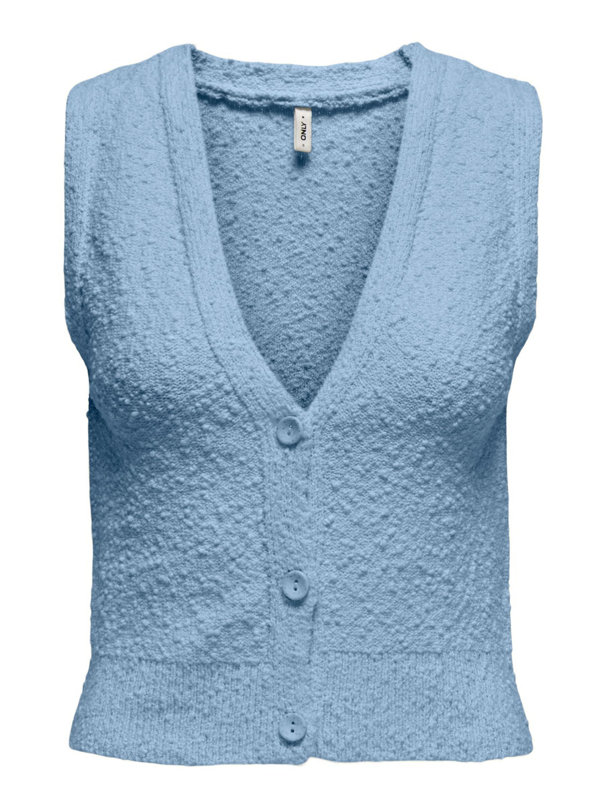 ONLY Strikvest 'ONLALVILDA' i lyseblå, Produktvisning