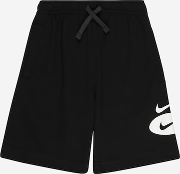 Nike Sportswear Trousers in Black: front
