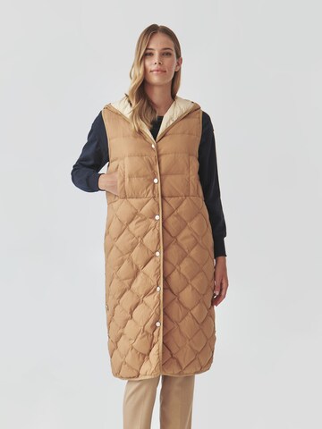 Gilet TATUUM en beige : devant