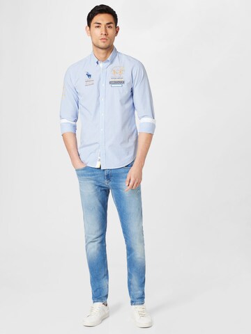 La Martina - Regular Fit Camisa em azul