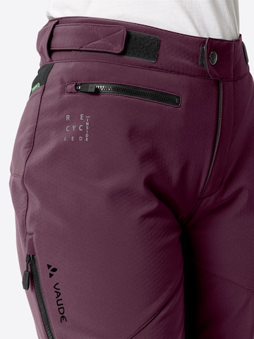 VAUDE Tapered Outdoor trousers 'Qimsa II' in Purple