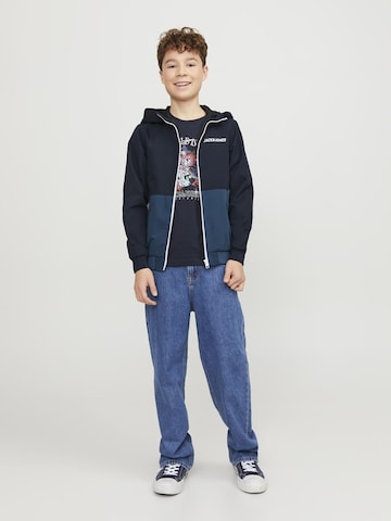 Jack & Jones Junior Kurtka przejściowa 'RUSH' w kolorze niebieski