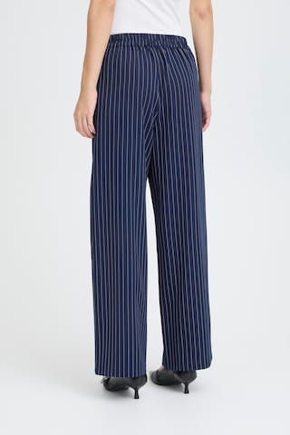 Wide Leg Pantalon à pince 'IHHally' ICHI en bleu