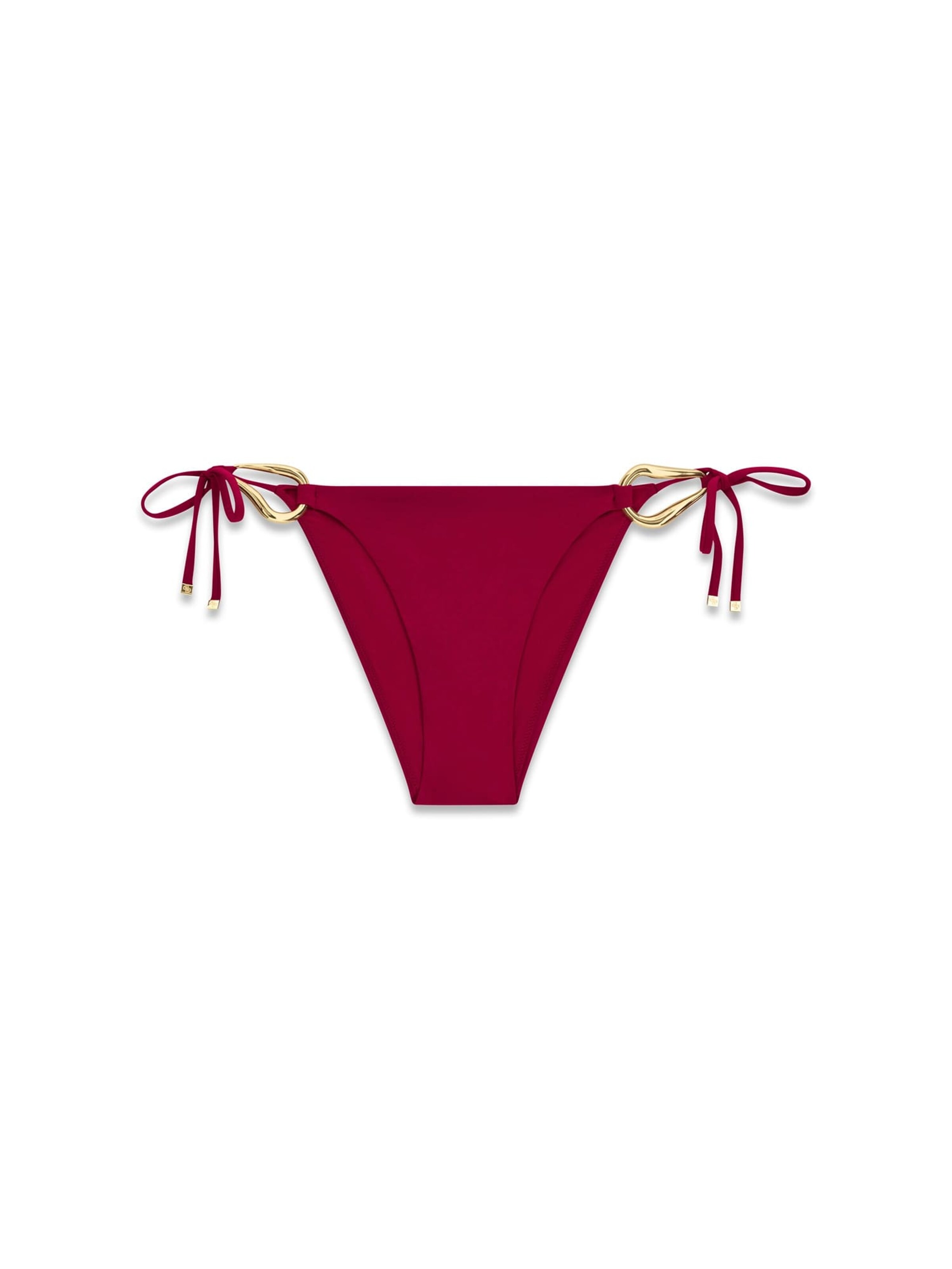 GUESS Bikini Bottoms in Red: front