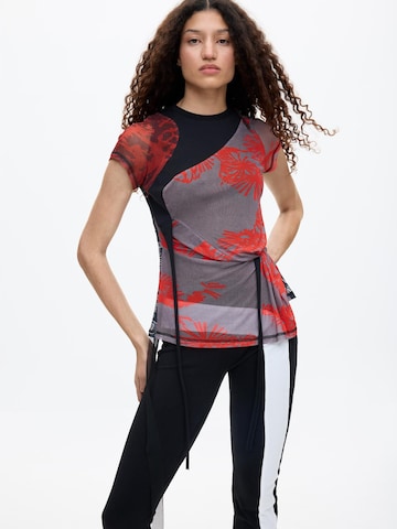 Desigual Тениска в червено: отпред