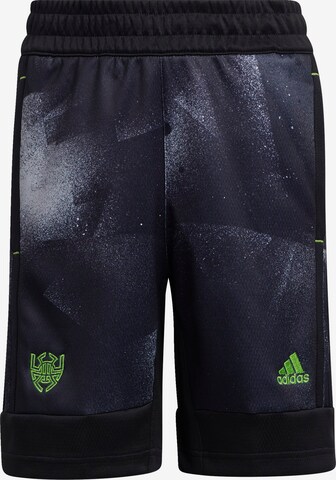 ADIDAS PERFORMANCE Workout Pants 'Donovan Mitchell' in Black: front