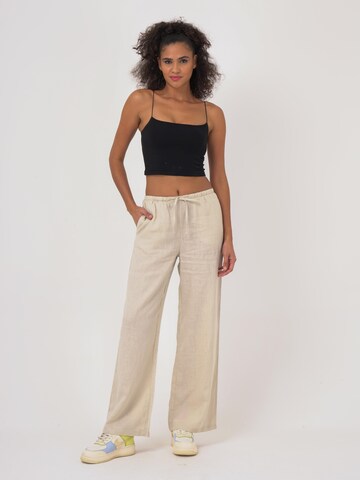 FRESHLIONS Loose fit Pants 'Livia' in Beige