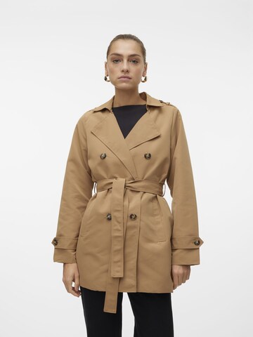 VERO MODA Between-seasons coat 'CHLOE' in Brown: front