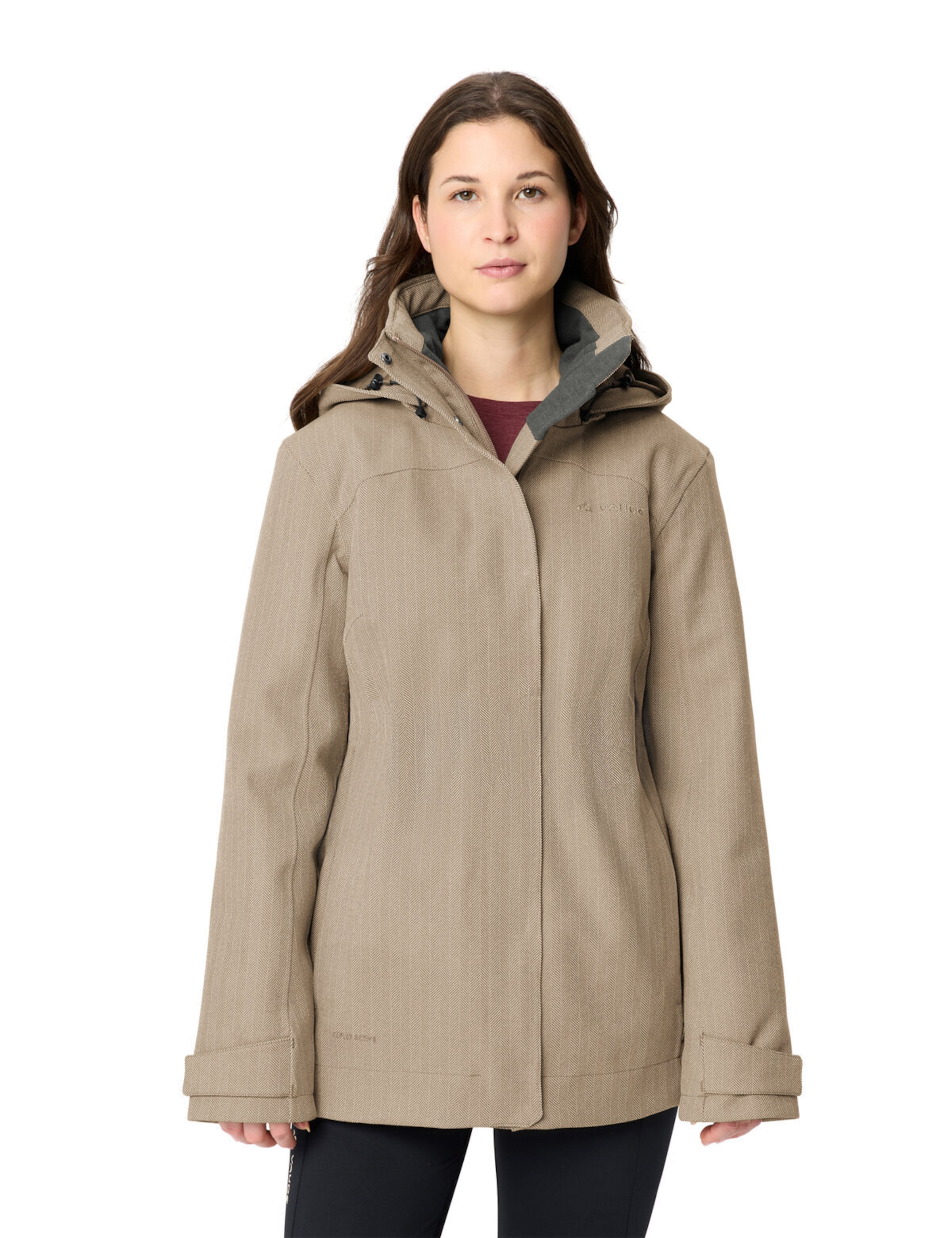 VAUDE Outdoorjacke 'Skomer' in Beige: Vorderseite