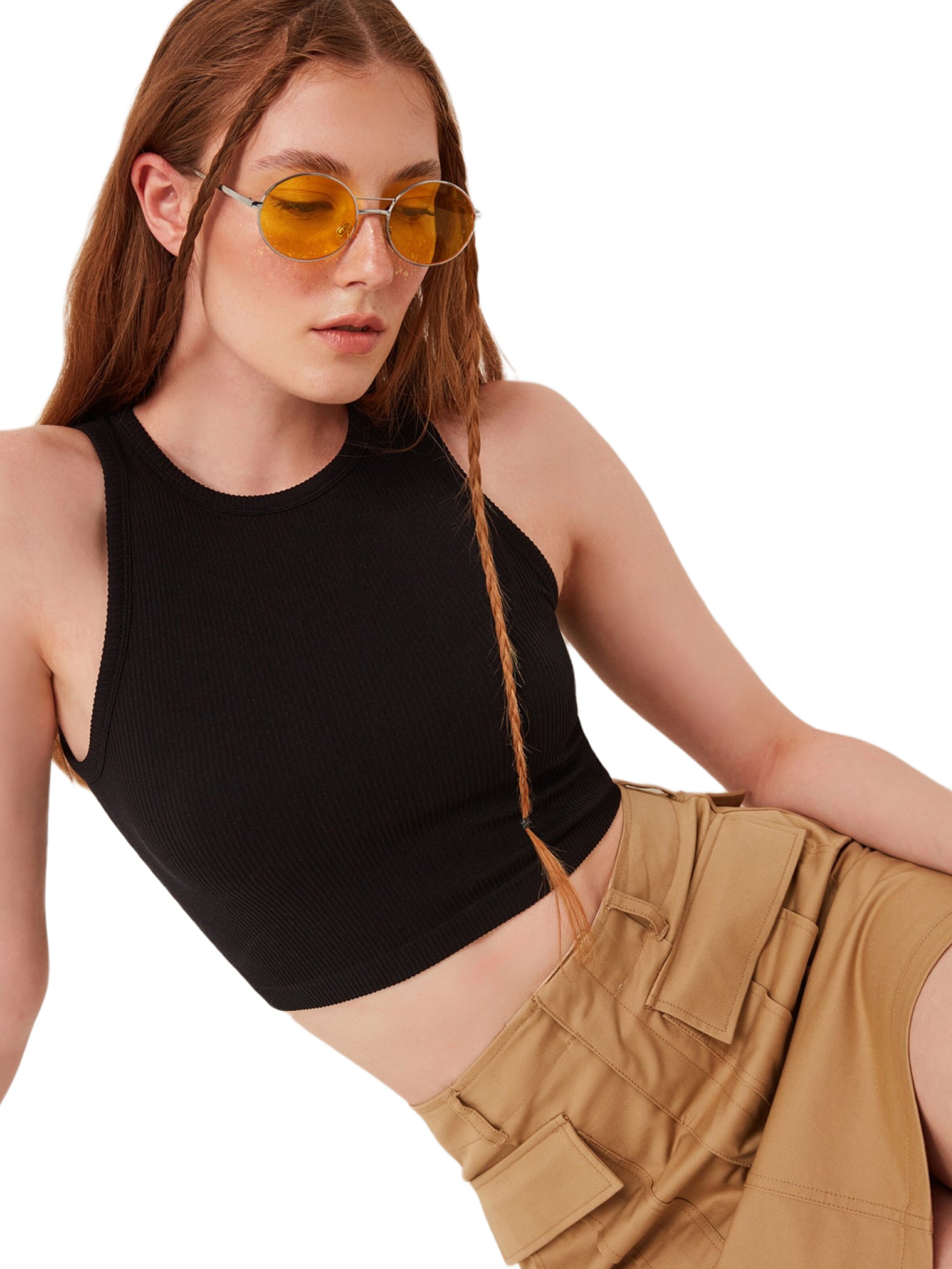 No Matter What Top in Zwart: voorkant