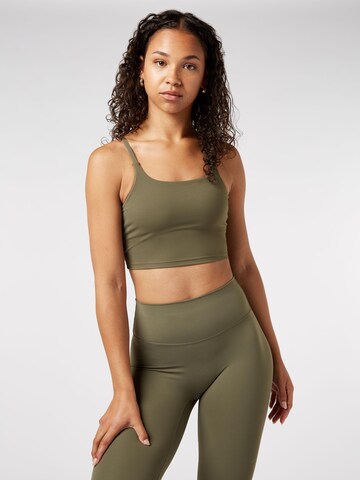 YO-GAYA Bustier Sport bh in Groen: voorkant