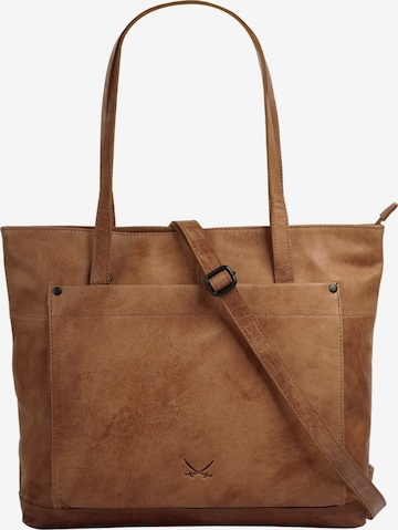 SANSIBAR Shopper in Braun: Vorderseite