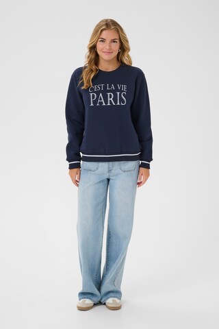 Kaffe Sweatshirt 'KAClub' in Blue