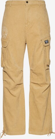 Karl Kani Regular Cargobroek in Beige: voorkant