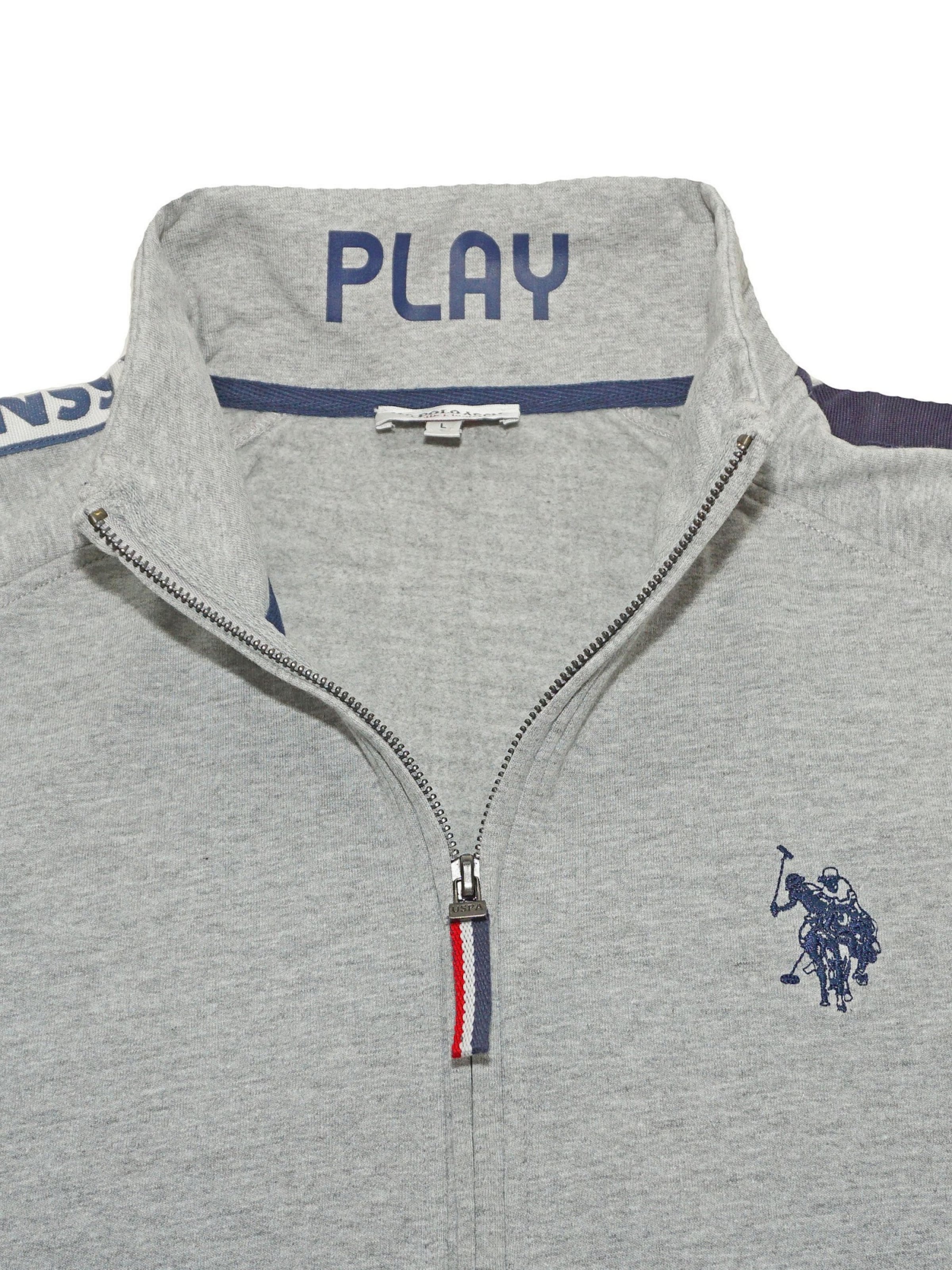 U.S. POLO ASSN. Jopa na zadrgo 'Tarv' | siva barva